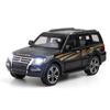 1/32 Scale Mitsubishi Pajero SUV Diecast Car Model Toy,Pull Back Toy Vehicle with Sound and Light,Door Can Be Open for Kids Toddler Gift Collection