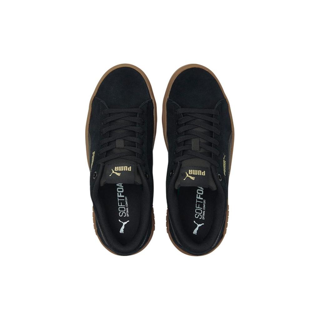 Puma Smash Platform V2 SD Black Gum Women Sneakers 373037-09