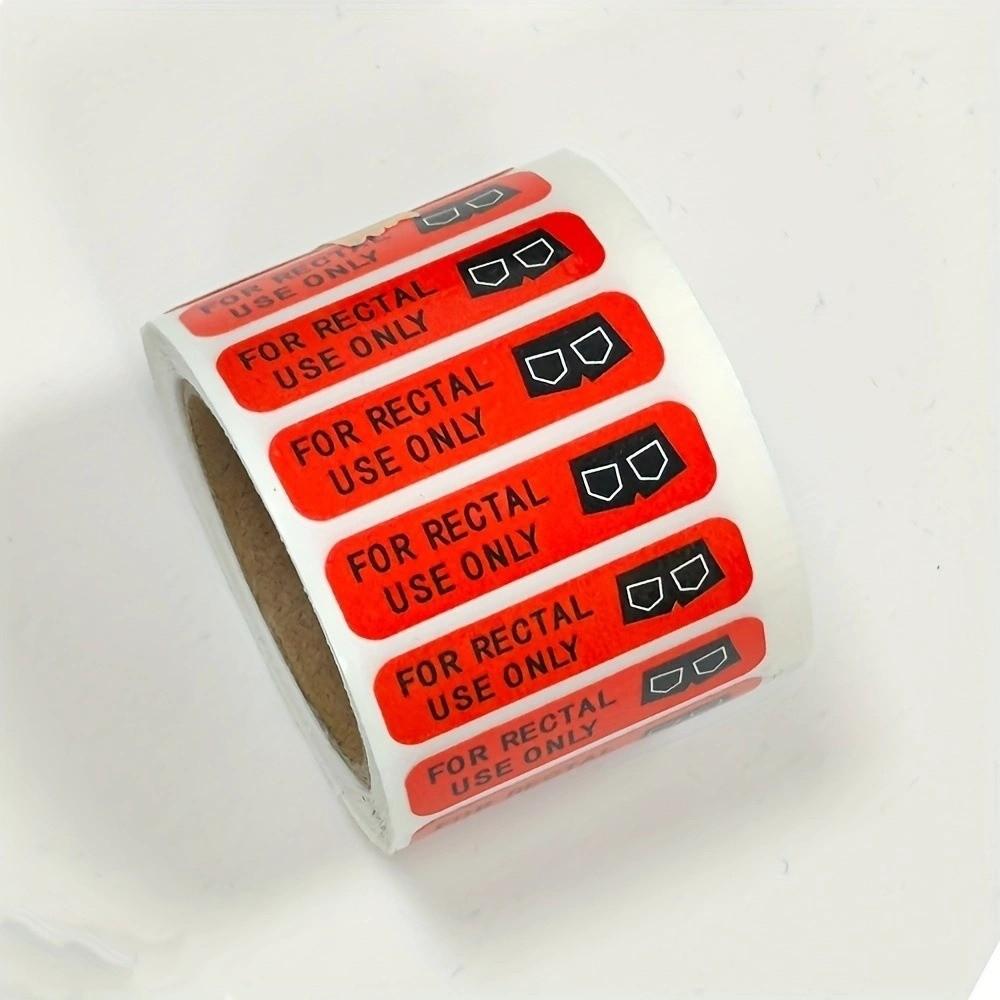 500Pcs Funny Prank Design Prank Decor Sticker Waterproof Surface Mini Size Sticker Storage Jar Mark
