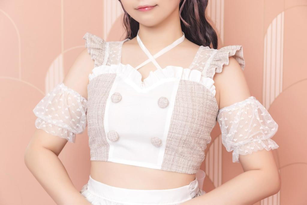 Lyrical Palette Косплей Хэллоуин Минетта Медсестра Горничная Бежевый [Прозрачный камень] Женский