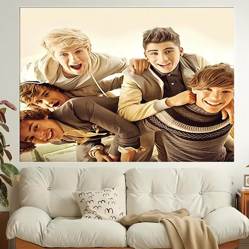 1 шт. Гобелен One Direction Where We Are Now, Декор для гостиной, спальни, офиса, вечеринки, Идеальный праздничный подарок