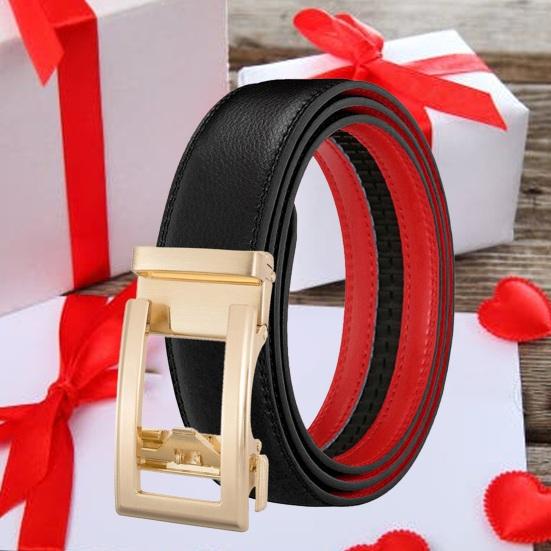 Ремень унисекс с пряжкой из сплава, регулируемый дизайн, двусторонний пояс из искусственной кожи, ремень для брюк и джинсов