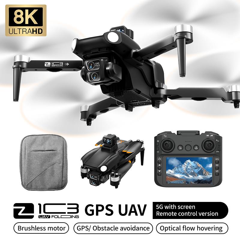 Дрон Z103 8K 5G GPS Профессиональный HD Аэрофотосъемка Самолет с Дистанционным Управлением HD Двойная Камера Бесколлекторный 360° Обход Препятствий Квадрокоптер БПЛА