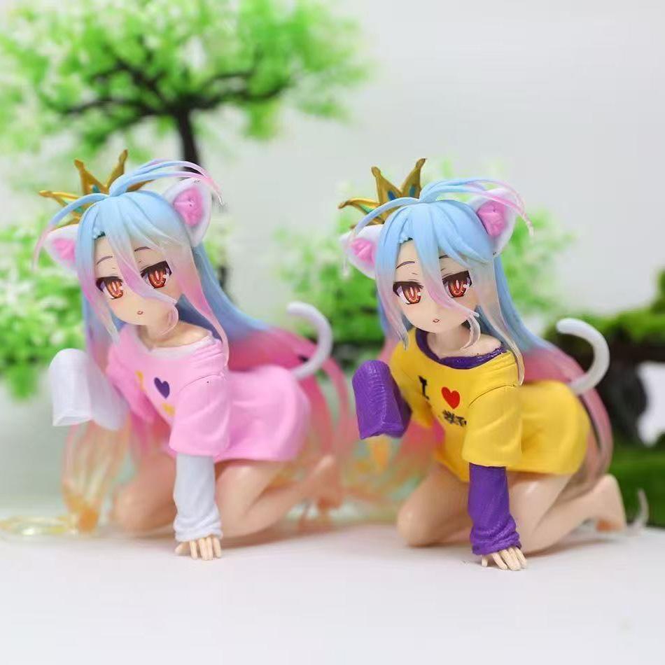 10-19 см Аниме Ngnl No Game No Life Белая "Фигурка Аниме ПВХ Фигурки Действия Аниме Коллекция Модель Украшение Модель Аниме Игрушка Подарки