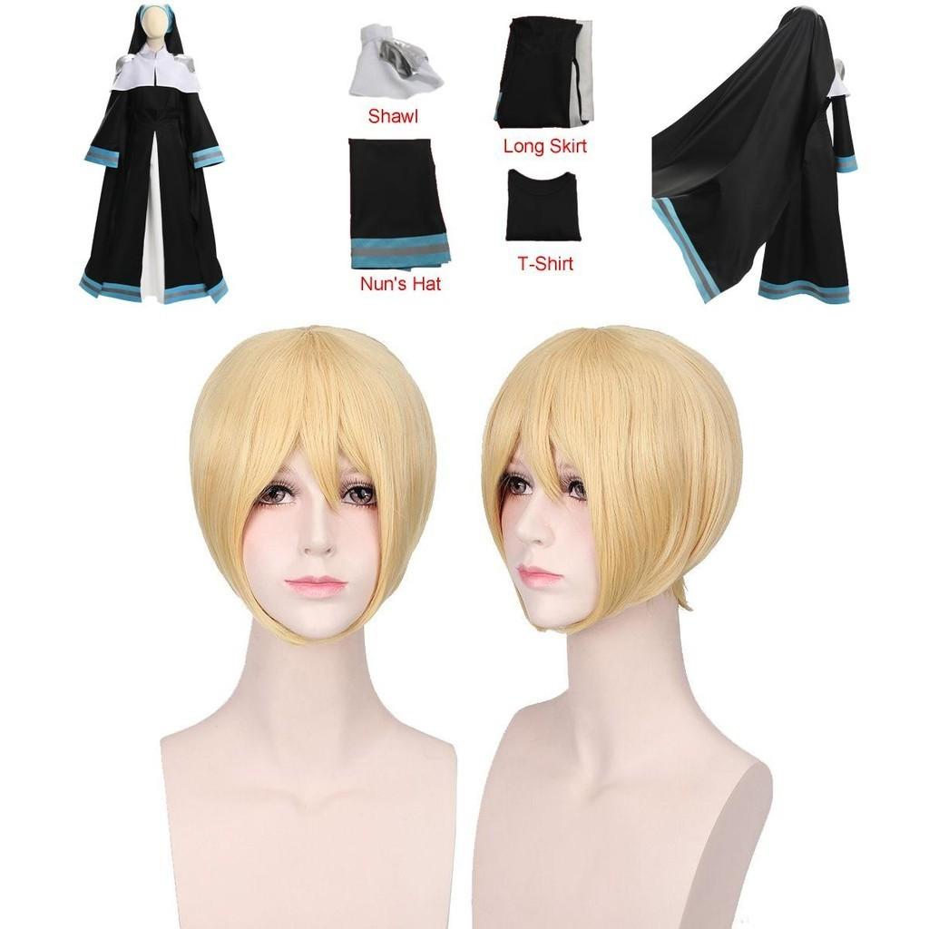 Высококачественное платье монахини Алисы из Пожарной бригады Пламени, платье монахини-пожарного, аниме костюм для косплея