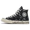 Chuck 70 High Archive Paint Splatter — черные кроссовки унисекс Ash-Stone Egret A01171C