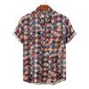 Сохраняйте прохладу и стильность с нашей мужской гавайской рубашкой с цветочным принтом — идеально подходит для пляжного отдыха и повседневной носки!