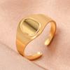 Stainless Steel Rings Minimalist Geometric Personality Snake Adjustable Open Ring Fashion Trending Ring For Women Zircon Gifts