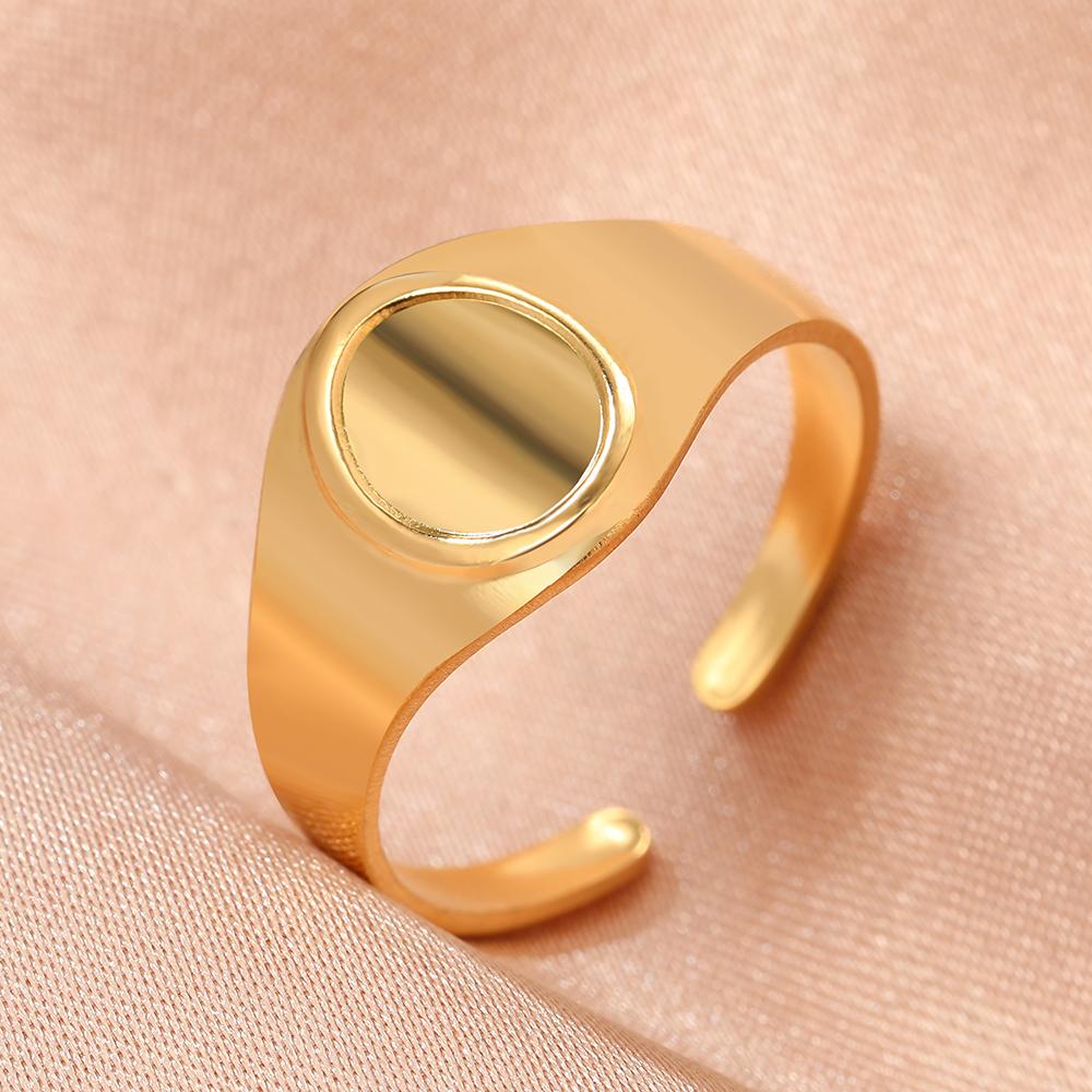 Stainless Steel Rings Minimalist Geometric Personality Snake Adjustable Open Ring Fashion Trending Ring For Women Zircon Gifts
