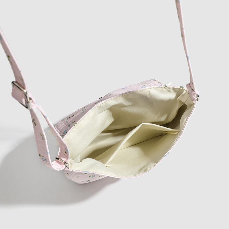 Маленькая свежая цветочная сумка через плечо Повседневная ленивая сумка Весна