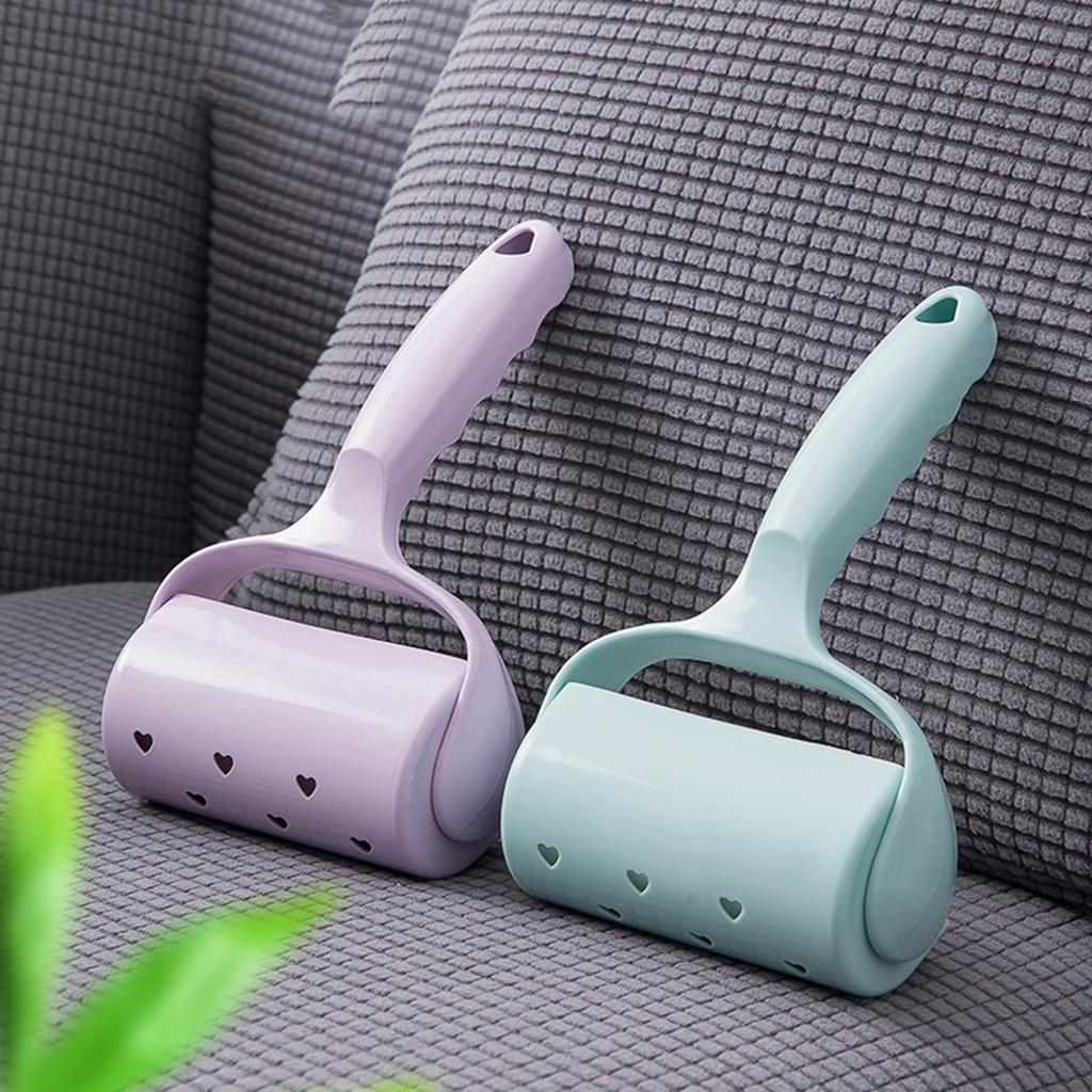 New Tearable Roll Paper Sticky Roller Brush Pet Hair Remover Clothes Carpet Cleaning Brush Plush Razor Household Cleaning Tool