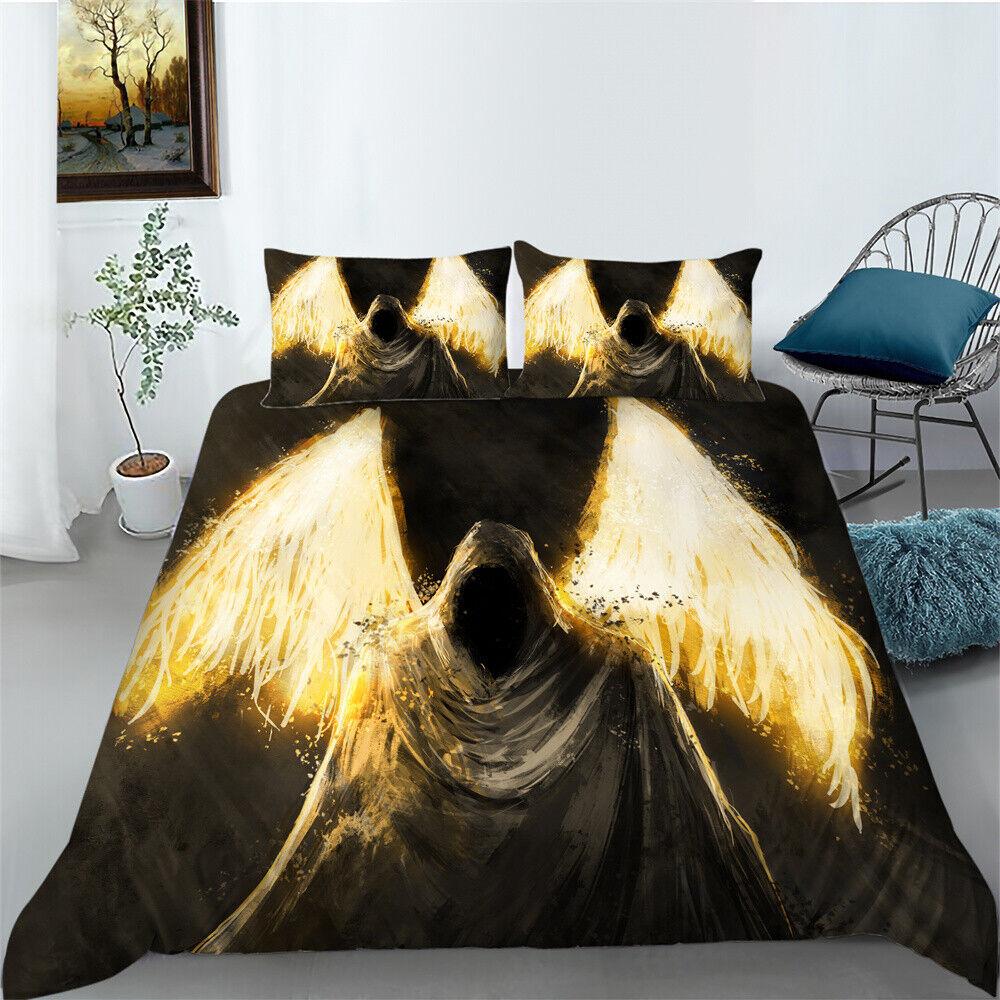 3D Skull Duvet Cover Bedroom Decor Youth Bedclothes Fashion Bedding Cover Suit