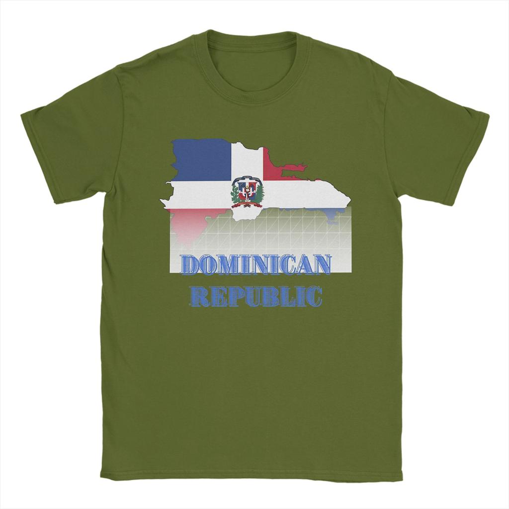 Vintage T Shirt Summer Dominican Republic Trending T Shirts  Cotton Tee Shirt for Couple Y2K Funny Wholesale Short Sleeve Tees