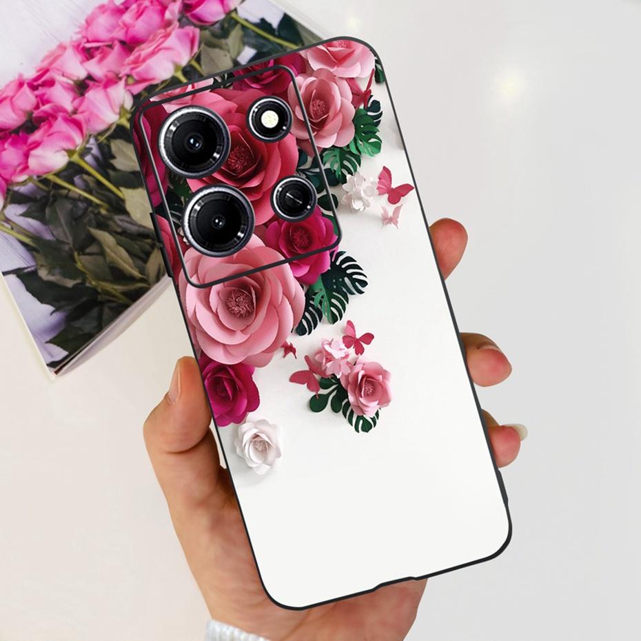 Модный Чехол-бабочка для телефона Infinix Note 30i Note30 Pro 2023 Мягкий Силиконовый ТПУ Задняя Крышка Для Infinix Note 30 Pro Note30i