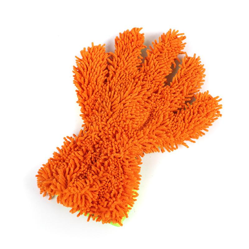 Chenille Car Wash Mitt Double-Sided Coral Fleece Cleaning Glove Super Absorbent Scratch-Free Auto Detailing Tool