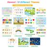 30 Themes Busy Books, Montessori Preschool Learning Activities Drawing Book Toddler Busy Book Preschool Workbook Binder Montessori Toy
