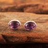 Сердолик Аметист Лунный камень Гранат Лабрадорит Серьги-гвоздики Ювелирные изделия ручной работы из стерлингового серебра 925 пробы