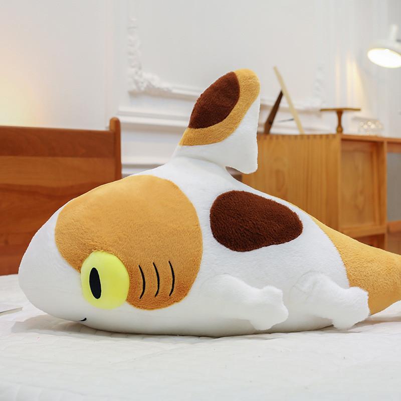 Plush Shark Cat Toy Cartoon Animal Stuffed Dolls Room Decoration Kids Gifts