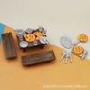 Simulation Cute Mini Playhouse Barbecue Table And Chairs Pizza Wine Glass Set Food Game Model Small Ornament Children'S Toy
