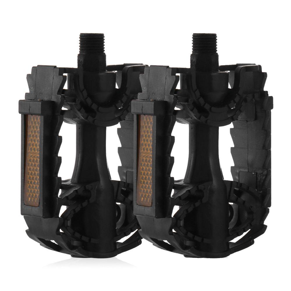 1 Pair Cycling BMX Reflective 14mm/12mm Flats Bicycle Pedals Mountain Bike Pedal Platform Pedal