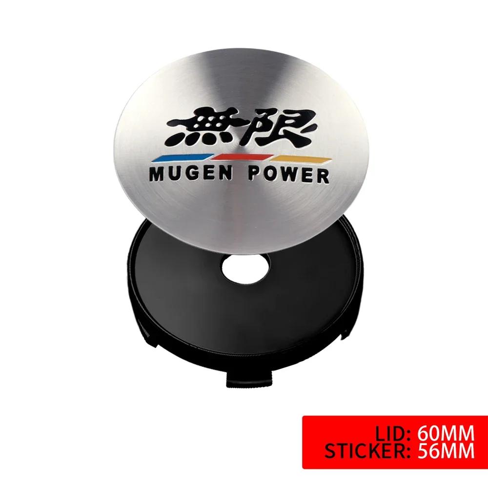 56/58/60/59mm for Honda Type R Type S VTEC DOHC Modulo Vezel Legend Si RR Insight Car Wheel Center Hub Caps Auto Accessories