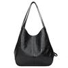 Women Solid Color Bag Vintage Shoulder Bag Large Capacity Handbag