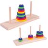 Wooden Tower of Hanoi Ten Layers Developmental Puzzle Game Adult Children Toy