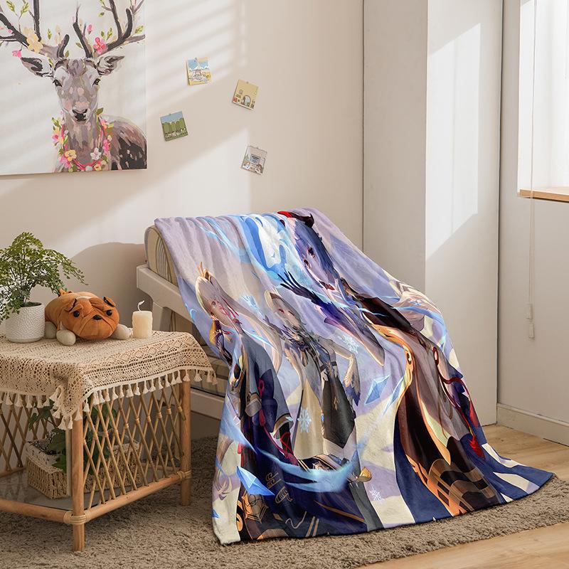 Cartoon Original God Series Double-Sided Flannel 2D Digital Printing Blanket Blanket