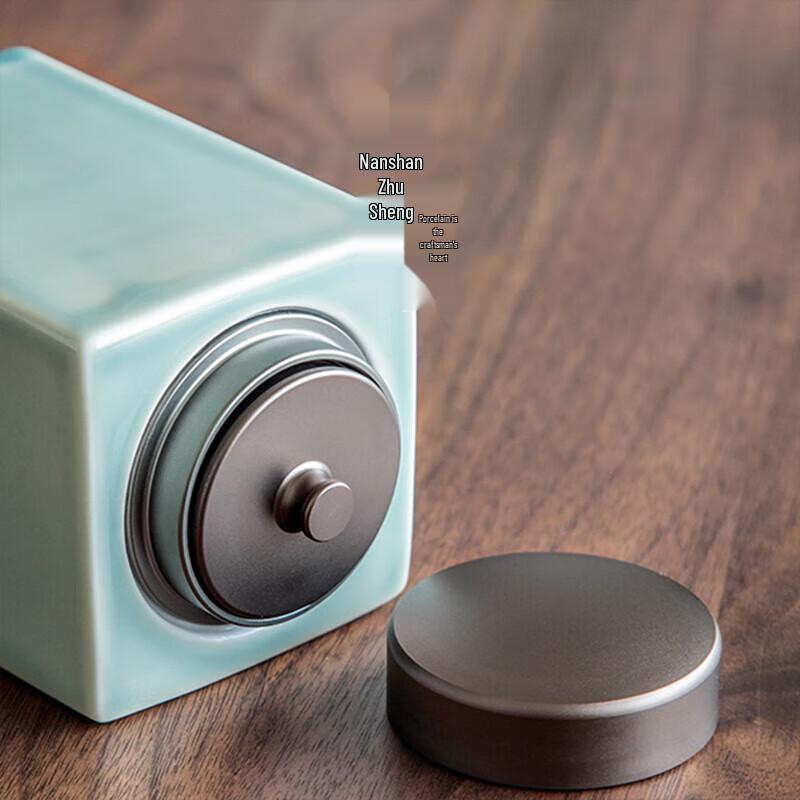 First Sight Green Mountain Ceramic Tea Caddy