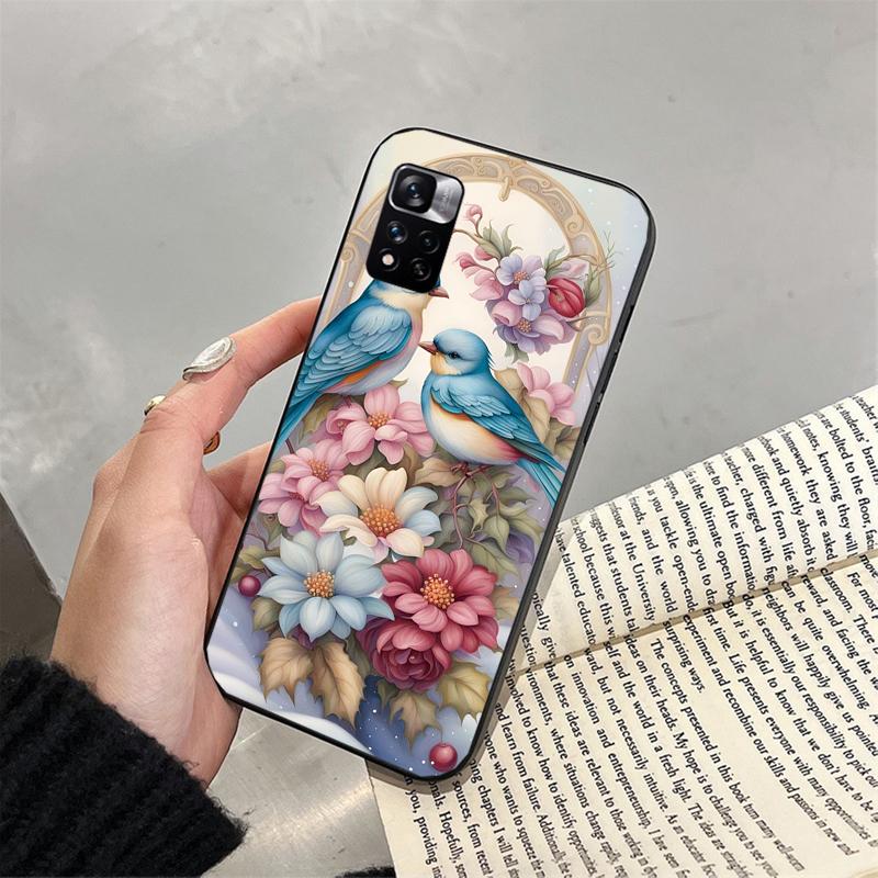 Чехол для телефона с птицами для Xiaomi Redmi note 13 12 Pro 11S 11 10 Pro 10S 12S Redmi 10 13C 9C
