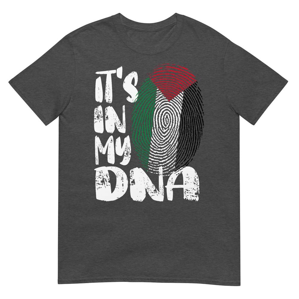 Palestine Flag Its In My Dna Palestinian Fingerprint Flag Tshirt
