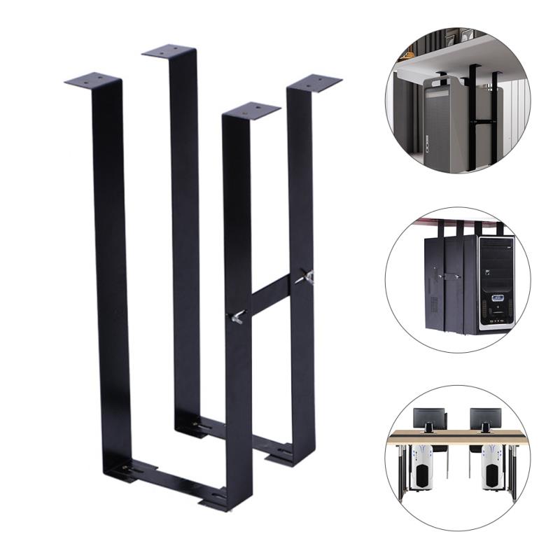 Under Desk PC Bracket Tower Pc Mount Adjustable CPU Holder Carbon Pc Bracket Tower Holder With Adjustable Width
