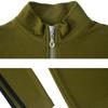 3XL рубашка осень и зима новая футболка с длинными рукавами женская застежка-молния воротник стойка тонкий шнурок однотонный теплый топ
