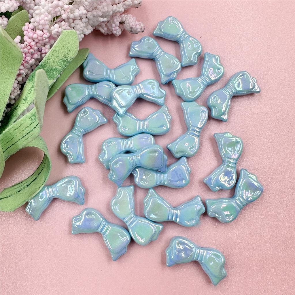 20 шт. 11,1*21,8 мм 9 цветов модные акриловые банты свободные бусины для браслетов ожерелья изготовление ювелирных изделий