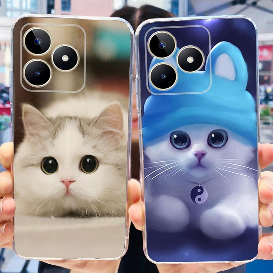 Для Realme C51 RMX3830 / Realme C53 RMX3760 Глобальный Чехол для Телефона Прозрачный Мягкий ТПУ Capas Etui Для RealmeC51 C 51 Корпус