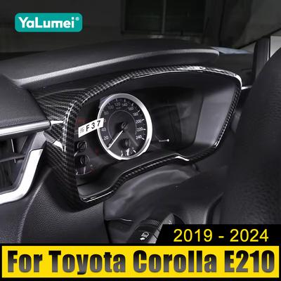 Наклейка на приборную панель автомобиля из АБС-карбона для Toyota Corolla E210 2019 2020 2021 2022 2023 2024 Hybrid