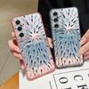 Чехол с узором китов для Samsung Galaxy S25 Edge S22 S23 S24 Ultra S21 S24 FE A56 A36 A26 A35 A55 A54 A16 A15 с карманом для карт, прозрачная накладка на телефон