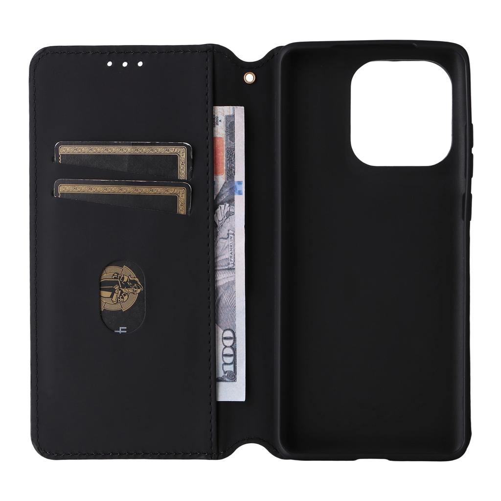 Leather Case for Motorola Edge 60 5G/60 Fusion 5G Wallet Rhombus Imprinted Phone Cover