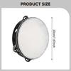 Hand Held Tambourine Drum with Metal Jingles Percussion Musical Instruments for Children Music Game Dance Educational Supplies