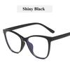 Anti Blue Light Cat Flat Glasses Large Frame Ultra Light Eye Protection Glasses Butterfly Frame AC Eyeglass Lenses Accessories