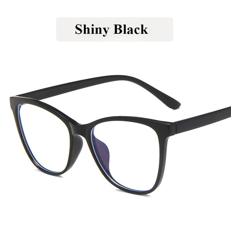 Anti Blue Light Cat Flat Glasses Large Frame Ultra Light Eye Protection Glasses Butterfly Frame AC Eyeglass Lenses Accessories