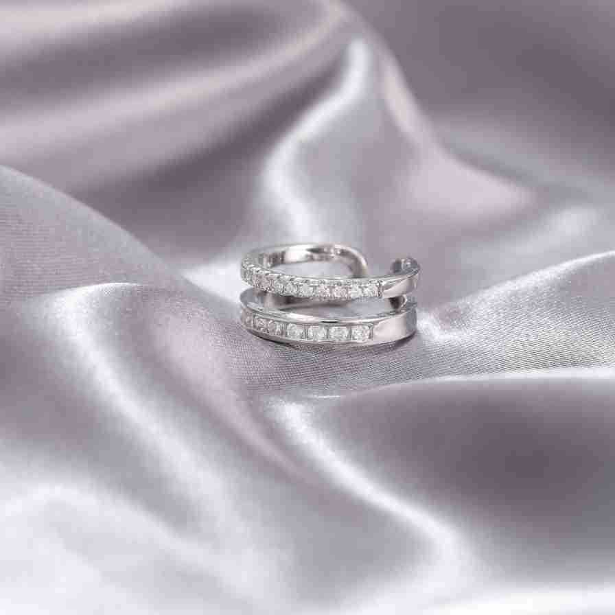 New Time Run Cross Ring, Niche Opening Adjustable Non Fading Ring