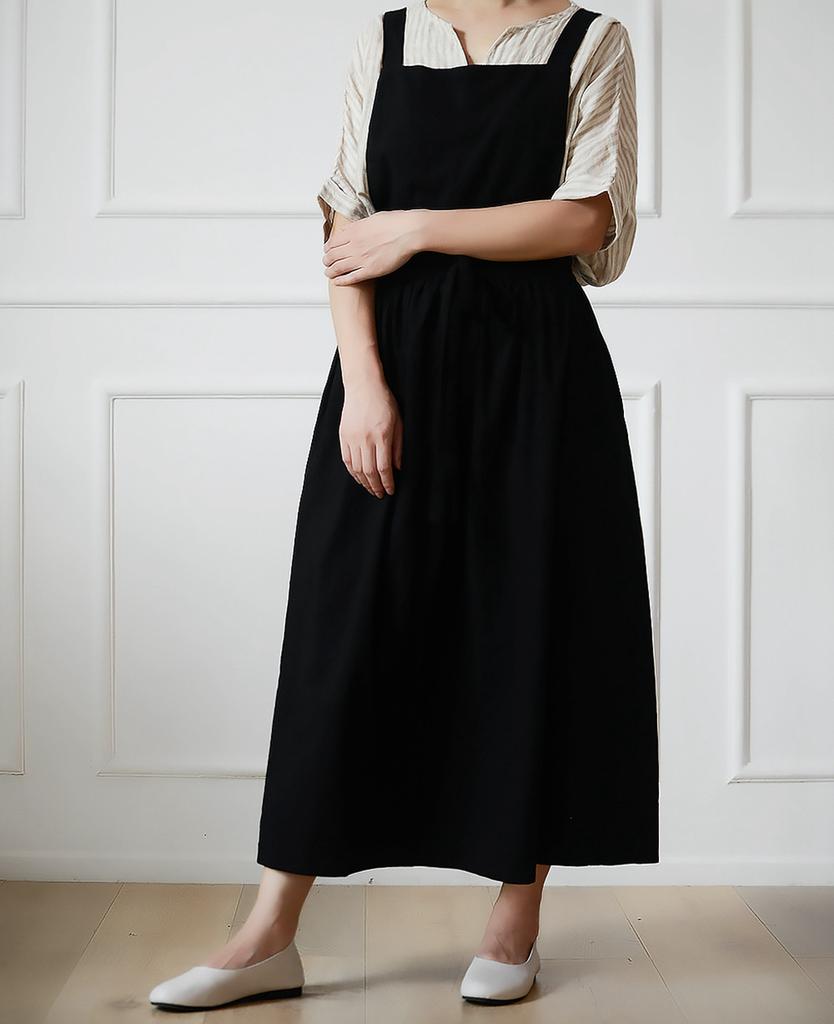 Новые Ретро Средневековые Хлопковые Льняные Кухонные Фартуки Для Женщин Платье Цветочный Магазин Халат Парикмахерский Фартук Садовый Комбинезон