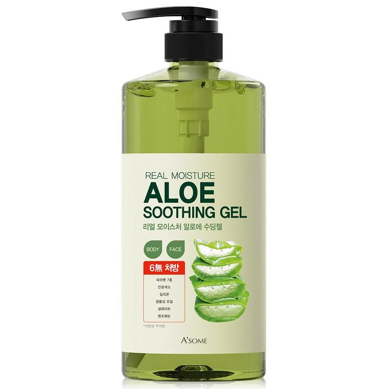 ASOME Real Moisture Aloe Soothing Gel 99%, 1L, 1 pcs