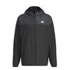 Adidas Jersey Top Must Have Small Logo Regular Fit WIND. RDY Hooded Windbreaker Jacket KWX77 Men's Black/Carbon (JG8530) J/L