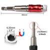 1/4 "Drill Bit Extension Rod Hex Magnetic Ring Screwdriver Bits Drill Hand Tools Quick Change Holder Drive Guide Screw Drill Tip