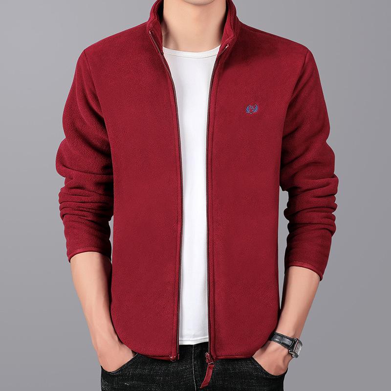 Флисовая куртка мужская флисовая куртка мужская верхняя куртка верхняя одежда весна осень зима двухсторонняя утолщенная толстовка кардиган