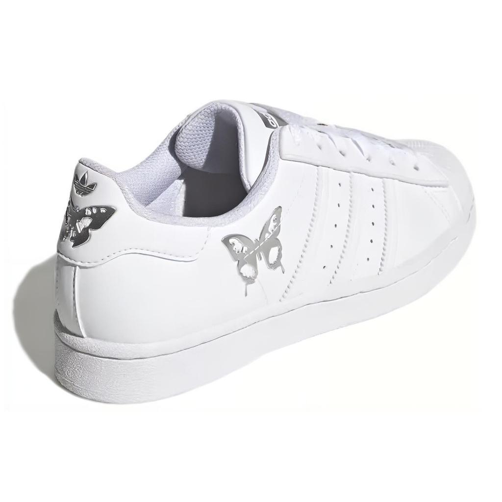 adidas Originals Superstar Скейтбордические кроссовки Женские Низкие Белый/Серый GX2168