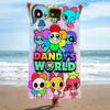 Популярная игра D-Dandys World Whitepaper Пляжное полотенце Цветные банные полотенца для девочки Микрофибра Быстросохнущее Индивидуальное Песочное Пляжное