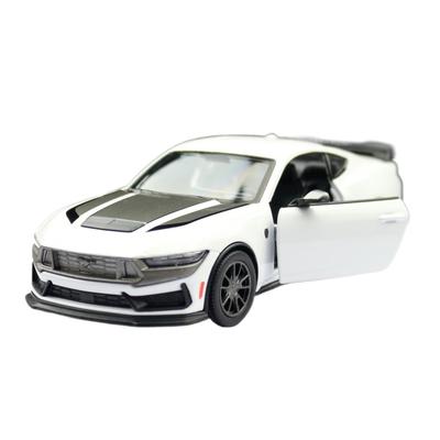 Модель игрушечной машины 1/38 2024 Ford Mustang Dark Horse литой сплав миниатюрный металлический коллекционный подарок для детей мальчик ребенок